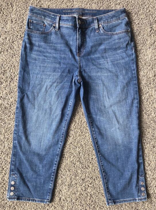 Chico's Denim - Chico's So Slimming Girlfriend Slim Leg Crop Jeans - Size 2P (US 12P)